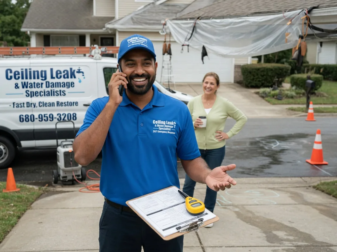 Ceiling Leak Cleanup Sweet Briar, VA FAQs